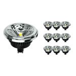 Confezione Multipack 10x Noxion Lucent Faretti LED GU10 AR111 15W 850lm 40D - 927 Bianco Molto Caldo | Miglior Resa Cromatica - Dimmerabile - Sostitutiva 75W