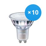 Confezione Multipack 10x Philips MASTER Value LED Spot GU10 PAR16 3.7W 285lm 60D - 940 Bianco Freddo | Miglior resa cromatica - Dimmerabile - Sostitutiva 35W