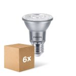 Confezione Multipack 6x Philips Master Value LED Bulbo Riflettore E27 PAR20 6W 500lm 25D - 927 Bianco Molto Caldo | Miglior resa cromatica - Dimmerabile - Sostitutiva 50W