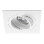 Noxion Incasso Spot Boxi MR16 Inclinabile Bianca | Ritaglio 80mm - GU10 Attacco