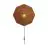 Good&Mojo Luce Da Parete Panama Rattan Marrone | Adatto per 1x E27 