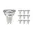 Confezione Multipack 10x Noxion Lucent Faretti LED GU10 PAR16 4.8W 450lm 36D - 840 Bianco Freddo | Sostitua 65W