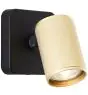 Brilliant Marty Luce Da Parete Aluminium Sabbioso Nero Oro 5W 350lm - 830 Luce Calda -  | Incl. 1x GU10