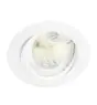 Any Lamp Incasso Spot Circolare Inclinabile Bianca | Ritaglio 75mm - GU5.3 Attacco