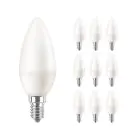 Confezione Multipack 10x Philips Corepro LED Candela E14 Ghiaccio 7W 806lm – 827 Bianco Molto Caldo – Sostitutiva 60W