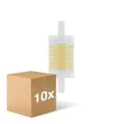 Confezione Multipack 10x Ledvance Performance LED R7s Doppio Ended 78mm Chiara 12W 1521lm - 827 Bianco Molto Caldo | Dimmerabile - Sostitua 100W