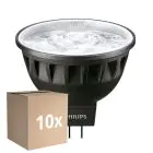 Confezione Multipack 10x Philips Master LED Faretti GU5.3 MR16 6.7W 460lm 24D - 940 Bianco Freddo | Miglior resa cromatica - Dimmerabile - Sostitutiva 35W