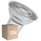 Confezione Multipack 10x Ledvance Faretti LED GU10 PAR16 6.1W 575lm 60D - 930 Luce Calda -  | Miglior Resa Cromatica - Dimmerabile - Sostitutiva 80W