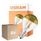 Confezione Multipack 6x Osram Classic LED E14 Sferica Filamento Chiara 4W 380lm - 827 Bianco Molto Caldo | Sostitutiva 34W